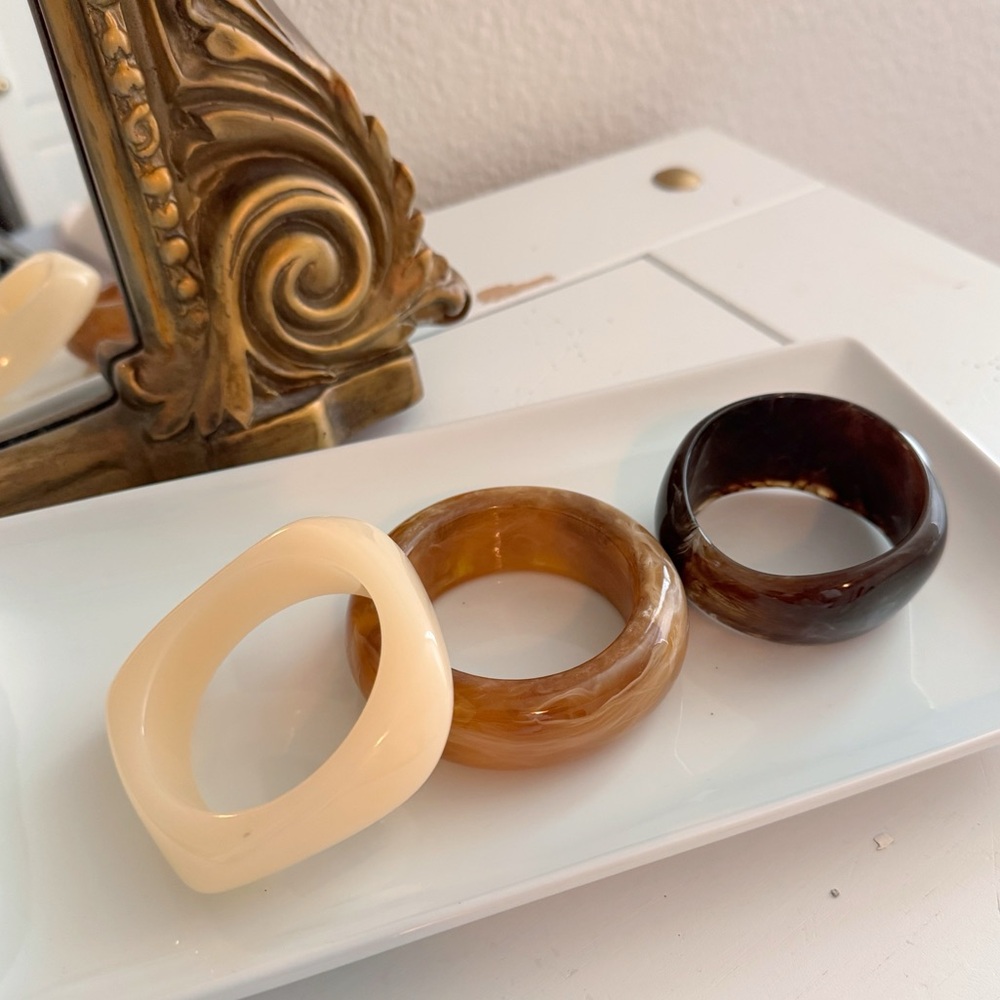 Zara Cream, Brown, and Dark Brown Bracelets